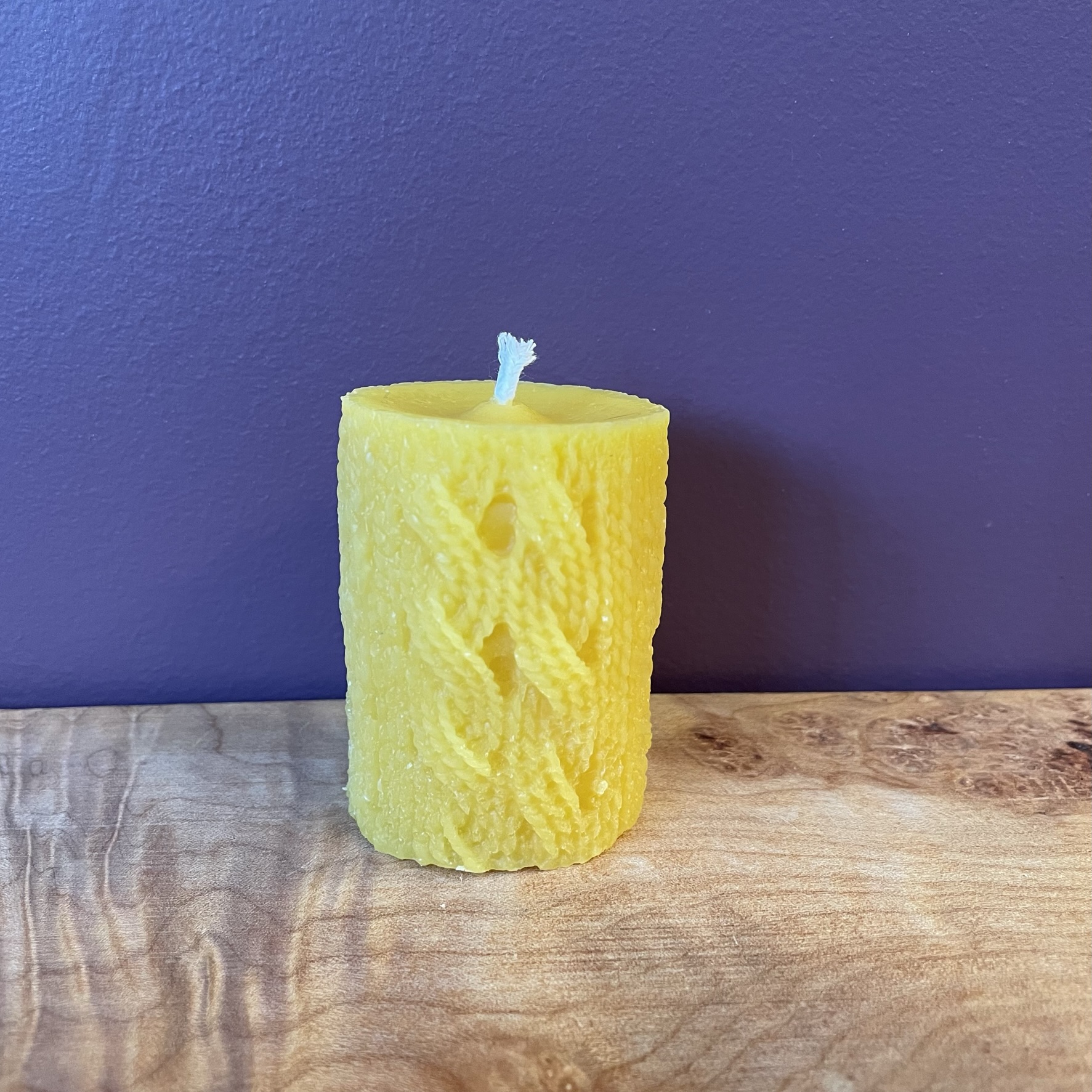 Alices-Wonders - Knit Pillar Beeswax Candle by Alice's-Wonders!